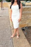 It was so good the material was thick and very comfortable, however the dress was little tight but I think that's how it is. Perfectly fits the body shape. Needs to were white shorts. Overall it was really good I ordered medium size dress I think I should have ordered Large size. - Akanksha P.