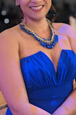 This dress has the most beautiful blue color; it was so comfortable to wear because the fabric is soft but nice. The bust has a nice fit to your breasts, so it doesn't fall and the fitting was just perfect. Love it! - Patricia M.