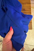 I sized down to an XS on this one do to other reviews and the stretch factor, I love the super fitted look with my hourglass shape. I really wanted to love this and wear it to my college graduation but ultimately the torso region was too long for my body and the dress folded in an odd way at the waist. The seam at the zipper was also already coming undone on this item. I need something that is fool proof that I don't have to keep adjusting all day long, not a win for me. Stunning color, love the stretchy crepe material, good for people with longer torsos and/or perhaps smaller hips, short torso peeps avoid. Truthfully, I'm not sure I would pay full price for any of their items. - Jess A.