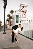 This dress fit like a glove! It was very comfortable and stretchy. I received so many compliments, and it was perfect for my Vegas elopement. - Anna C.