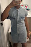 This dress is a perfect fit! It's not too short, and comfortable. I love it. For reference, I'm 120 lbs, 29" waist, 36" hips, 5'2". - Kala J.