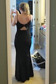 I feel so sexy in this dress. It is simple, yet beautiful. I am 5'10" and it is long enough to wear small heels. - Amanda D.