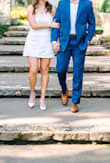 I am absolutely obsessed with this dress! I bought it for my engagement photos, and it was perfect. I have more of an hour glass figure with wide hips. I had to be very slow getting this dress on because the M fit me perfectly everywhere but my hips. Once it was over my hips, it was perfect! - Ashton P.