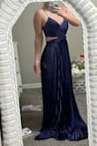This is a dress you would find in a bridal store for a bridesmaid, but for a quarter of the price! I will have to take up the length, but I always have that problem! Material is quality feeling and fits true to size. - Margaret S.