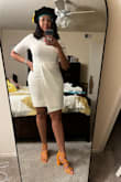 I wore this for my graduation! I looked great with my regalia, and I got a lot of compliments on it. It fit great, though I could have gone up a size because it was a little snug on my hips. - Briana W.