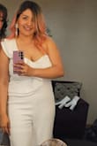 I felt pretty in white! I had so many compliments all night long! Very happy with my purchase - Monica V.