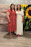 This was perfect for my bridal shower! I received so many compliments on the dress. I have such a hard time picking out dresses, but felt so comfortable in this! I loved this and would recommend it to anyone! It arrived so quickly as well! I love the details on the sides, bottoms, and sleeves! It is beautiful! - Katie P.