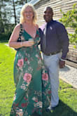 This dress was long enough for me, 6'3" which I loved. In comparison to another dress I ordered it was night and day. The other was not meant for someone tall. This has some give on the top and adjustable straps. I got so many compliments. I have been looking at this dress for a year. So glad I had a reason to buy it, a wedding. - Kristin W.