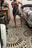 This dress fit me perfectly! Unique design with a fun and flattering pattern on quality fabric! Tons of compliments from wedding guests! Love it! Good buy! - Genelle H.