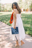 I wore this dress for my graduation. It was perfect, elegant and beautiful. However, the flowers near the underarm started hurting my skin after a while and I got rashes. - Kanchan K.