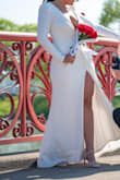 I have to say that this dress is absolutely beautiful. I got a lot of compliments. The material is of good quality. The only thing you have to be aware of is the front. If you are not comfortable enough with your boobs, you need to reconsider getting the dress or find a really good boob-cover adhesive. - Lorelein R.