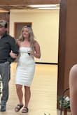 Cute and similar to described wore for my rehearsal dinner and loved it. The zipper feels like it could break easily with time but wasn't an issue for my one event - Joslyn C.