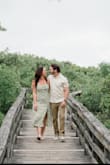 Wore this for my engagement photos and it was perfect! Didn't want typical white considering my wedding photos i will Be in white and green is my favorite color. Got some sneak peaks back and it went perfect with the vibe of the photos. Didn't want anything tight across the belly so i sized Up and it layed just right. - Bianca F.