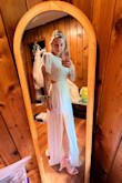 This is PERFECT for my city hall wedding. XS fit me perfectly. I'm in love. - Allie R.