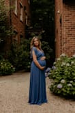 I loved this dress throughout my pregnancy. Beautiful color & great fit! - Kait D.