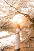 Wore this dress for my engagement session! It was perfect. Elegant and comfy. I am a bit insecure about my arms, and it covered them, so it was perfect. The sleeves were a little tight on my arms, but otherwise, it fit well. Love the long look, not too tight on the chest or abdomen. Must have! - Krystal M.