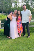 This dress was perfect for a summer wedding. It fit true to size maybe a runs a little large for Lulus. - Aranda J.