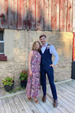 Super cute, long dress. On a shortie like me, it's a maxi dress! A little loose at the sleeves for a small bust. The bust is a super cute floral, perfect for spring. - Emily M.