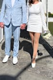 Perfect for a vintage wedding in Vegas. Comfortable and has a little give. - Liz P.