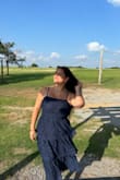 It fit so so well. It's perfect for a summer or outdoor wedding, as it isn't too thick. Also, it's super easy to match with a partner if desired! The back is stretchy so no worries about bust not fitting. Highly recommended! - Chloe S.
