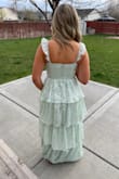 My daughter wore this to Prom. It is so cute. The rose print is very pretty and the style of the dress is very flattering. It was a little tight in the chest but she's blessed with more than most at that age and we were able to fit it well enough because she loved it. - Erin Y.