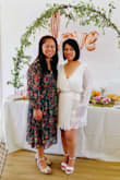 I wore this dress for my bridal shower. One thing I did not really about this dress was the zipper. I needed 2 friends to help me pull the zipper through the waist inseam every time after I used the bathroom. It was a bit annoying but luckily it was my special day so they did not mind doing it. - Thuy N.