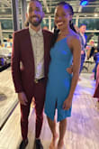 This dress was really beautiful. I wore it to my dental class reunion cruise. The color was nice and vibrant. I loved it. I got compliments. The sizing was good and couldn't go wrong, but an XS would've been a bit more snug in my bust area. I still liked the fit. Lulus always comes through with the dresses! - Courtney J.