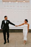 After trying SO many wedding reception dresses, this one exceeded all of my bridal dreams for the dancing portion of our wedding! I'm short, 5'2" and the length was perfect. I recommend purchasing some shorts shapewear for underneath, as well as a sticky bra/ covers. I got so many compliments and felt wonderful in this dress! Super posh and most importantly, comfortable. - Carly E.