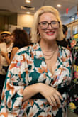 This outfit was a smash hit at my workplace gala in NYC. I wore a body suit underneath it, and there was definitely room and I never felt restricted in it. I belted it and pinned it in the cleavage area because it was for a work event, but I will definitely wear this out again to a brunch or restaurant without the pins. Multi seasonal outfit, I got so many compliments on it. - Erin M.