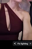 This dress fits like a glove! I bought a small one and it fits perfectly. I am a size 4. Be careful if you have a large chest...you may have a peek-a-boo situation where the top crosses. I wore petals! The material was thick. Definitely recommend! - Page D.