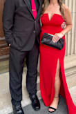 This dress is stunning! The material has the perfect amount of stretch and was so comfortable. - Andrea P.