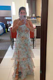 I got so many compliments on this dress. I am 5'1 so I did have to hem the bottom a bit, but other than that, it fit perfectly. Such a great dress for an affordable price. - Enedelia F.