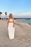 I loved this dress for my bachelorette party in Mexico! It was the perfect length and the material is very nice. - Adrienne P.