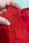Should've listened to the reviews. I wore it for a wedding no more than 8 hours, strings from the dress started falling off within the first hour & mid reception the top seam started ripping (pics). This is the 2nd time this happened to me at Lulus with their seams - the past 2 times I've ordered. Do not purchase& so disappointed especially at a high priced dress - Christina P.