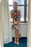 Wore this to a June "summer garden cocktail" themed wedding. Received several compliments. Felt great in it! - Ginny N.