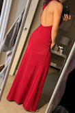 Sexy classy dress. Worth the price.
Only one thing, I had to take it to a tailor to shorten the top collar that goes around the neck by an inch as it was loose.
Other than that it's a gorgeous catchy gown! 
I wear Medium usually, and it fits me perfectly. - Mona B.
