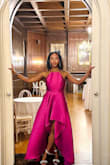 I love this dress. It was for a black tie optional wedding AND the fourth dress I had purchased. They say "third time's a charm", but in this case, it was the fourth. The dress isn't lined, but the material is heavy enough that lining isn't necessary. The dress is comfortable and easy to move in. I received many compliments and felt beautiful. I do have a rather large bust, 34G, but there was no issue. And it has pockets!! - Shanna P.