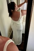 I ordered this dress for my elopement and I am OBSESSED with it. I am on the shorter side (5'4) and curvier (typically a size 12 in jeans) and this dress hugs everything perfectly (I ordered an XL). With that being said, I did have to have a couple of alterations done to it (shorted length & tighten the shoulders) but outside of that, I could've worn this as it was when I bought it. It's a bright white so I wore some shape wear underneath to help smooth any bumps but overall, the material is excellent quality & very comfortable. Easy to move in and a lot of room to add accessories despite the bow being the main attraction on the back. - Alli C.