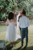 It was perfect. Lovely design. Nice fine fabric. I took the test from the website and they suggested XS. It fit perfectly. Fabric is not stretchy, so keep that in mind! - Heidy R.