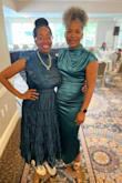 I loved my dress. It was old-school glam with ruffles, classic, and gorgeous all at the same time. - Dr. J.