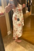 This dress was absolutely perfect for our engagement photoshoot. I had strangers stop and tell me not that I looked pretty but that the dress was beautiful. I felt confident, and it just hugged in all the right places. - Katelyn S.