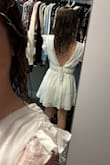 My fiancé and I are having a welcome dinner the night before our wedding. It's more casual than the wedding and this romper is perfect! It fits well and looks beautiful. The shoulder straps aren't super secure, but that should be fine and I'll probably put sticky tape on that part anyways. - Caitlin B.