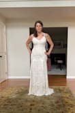 So lovely but really didn't love how it fit my curvy figure. I have wide hips and it emphasized my mom pooch. - Jillian B.