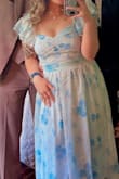 Dress code was garden party formal, this was a lovely fit for the event. 5'3", about 150-155lbs. Medium fit perfectly. - Molly M.