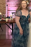 Before I placed the order for this dress, I read other reviews stating that the bust was too big and to size down if possible. I still placed the order in my regular size (12/XL) but if I could, I would order a 10/L instead. I didn't have time to find a local tailor to take in the dress in the chest to fit properly so I relied on fashion tape and pasties to not flash anyone even after tying the bow in the back as tight as possible. I got lots of compliments regardless though! - Autumn G.