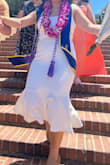 This dress was perfect for graduation! It fits me perfectly, great for people who want to show off the curves. It also is a good material for sitting down for a period of time and then having no wrinkles when you stand! I'd definitely recommend this dress! - Constanza M.
