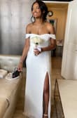 I loved my wedding dress. I truly felt so beautiful as a bride. My gown fit the perfect look for my day. I wanted simple elegance and this is the dress to do so in. I'm considered tall so this dress was perfect for my height, good fabric as well. It didn't feel cheap. It was also easy to steam just before my ceremony. I would recommend Lulus to anyone!! - Cecelia L.