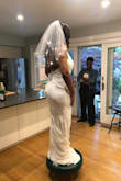 I'm having a very small (20 person) wedding & I loved this dress. This was gonna be my dress until I found something at the last minute that I liked more. But the detail on the dress is stunning. The only thing I didn't like is that the train and lining are not connected. But that's an easy fix for the tailor. Would recommend! - Dyamond J.