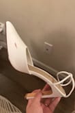 I got these heels for my rehearsal dinner and was super excited about them, but there's a big scuff on one of them that won't come off. Really disappointed :( - Sarah J.