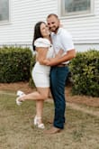 This dress is a little tight fitting, but it wasn't to the point that I couldn't fit in my normal size. If you happen to have certain assets like me, just be aware! Otherwise, this dress was perfect for engagement photos. - Shelbie B.